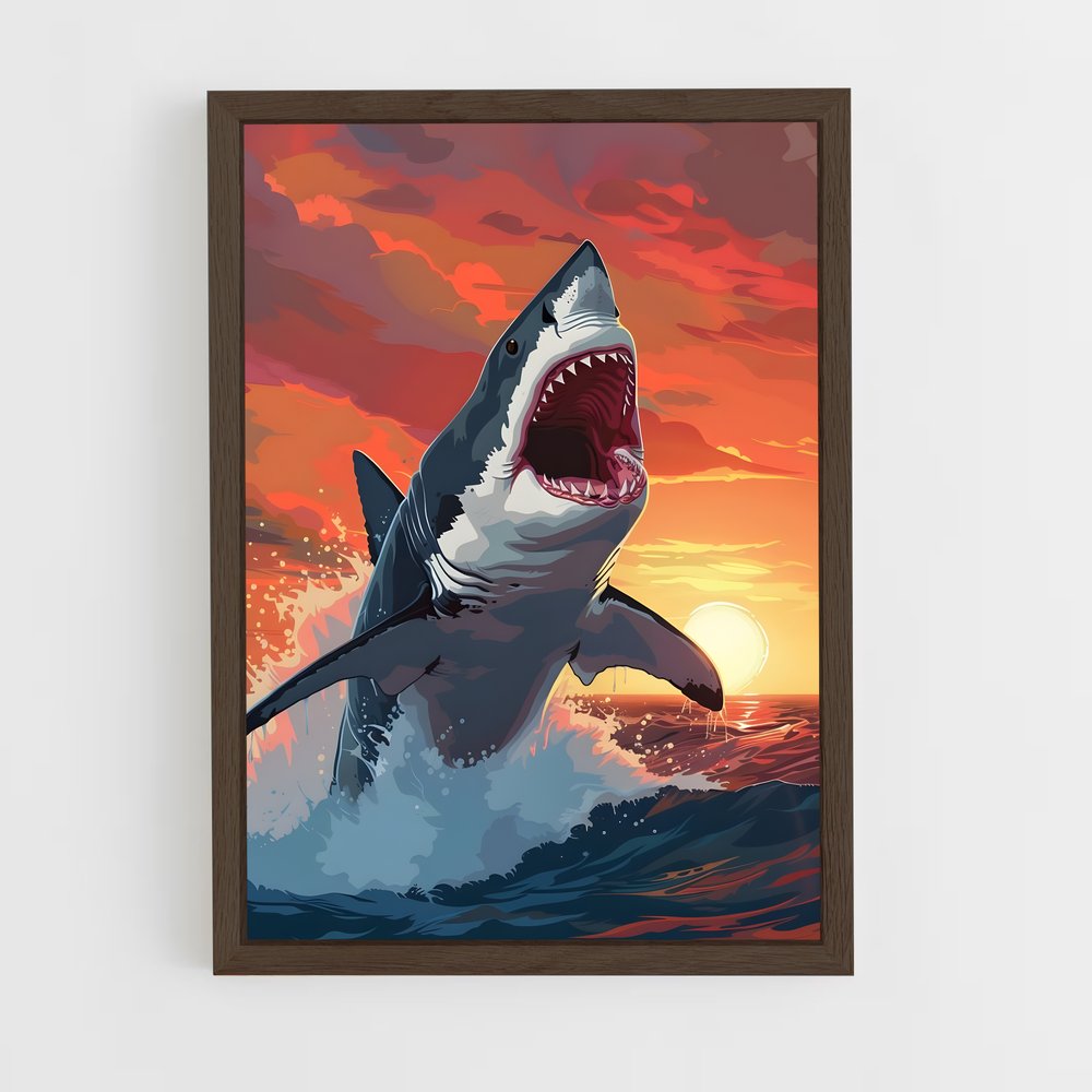 shark-10 cadre Bois foncé