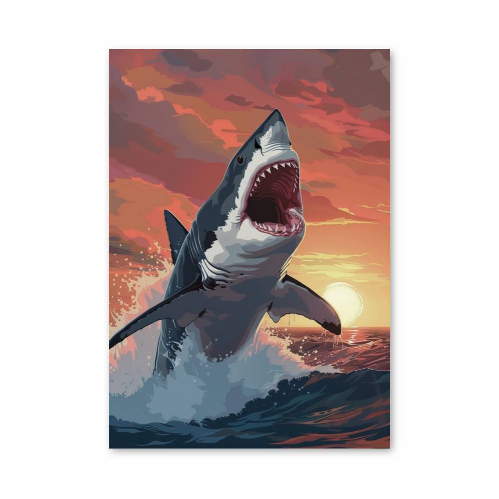 Poster Requin Crépusculaire