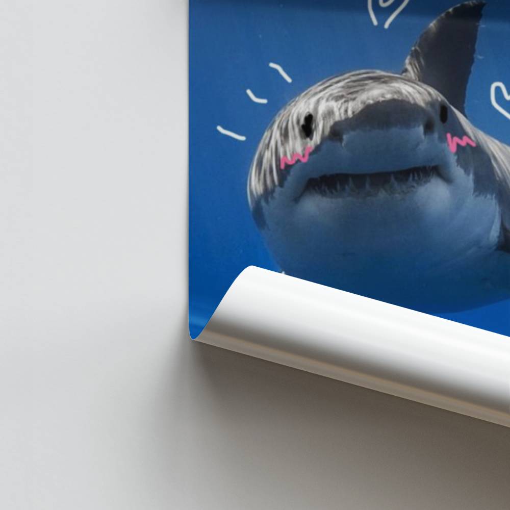 Poster Requin Amoureux