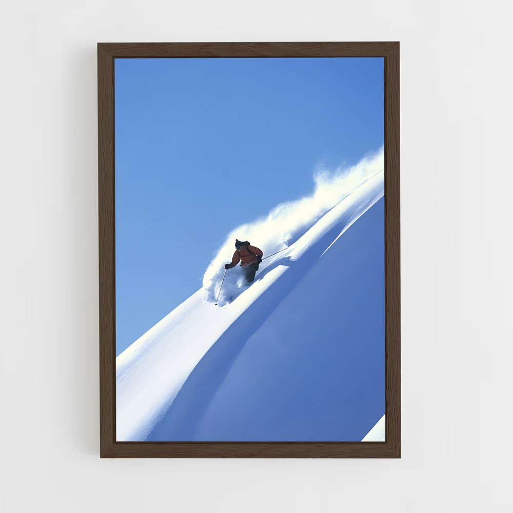 ski-2 cadre Bois foncé