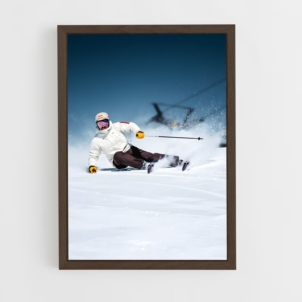 ski-7 cadre Bois foncé