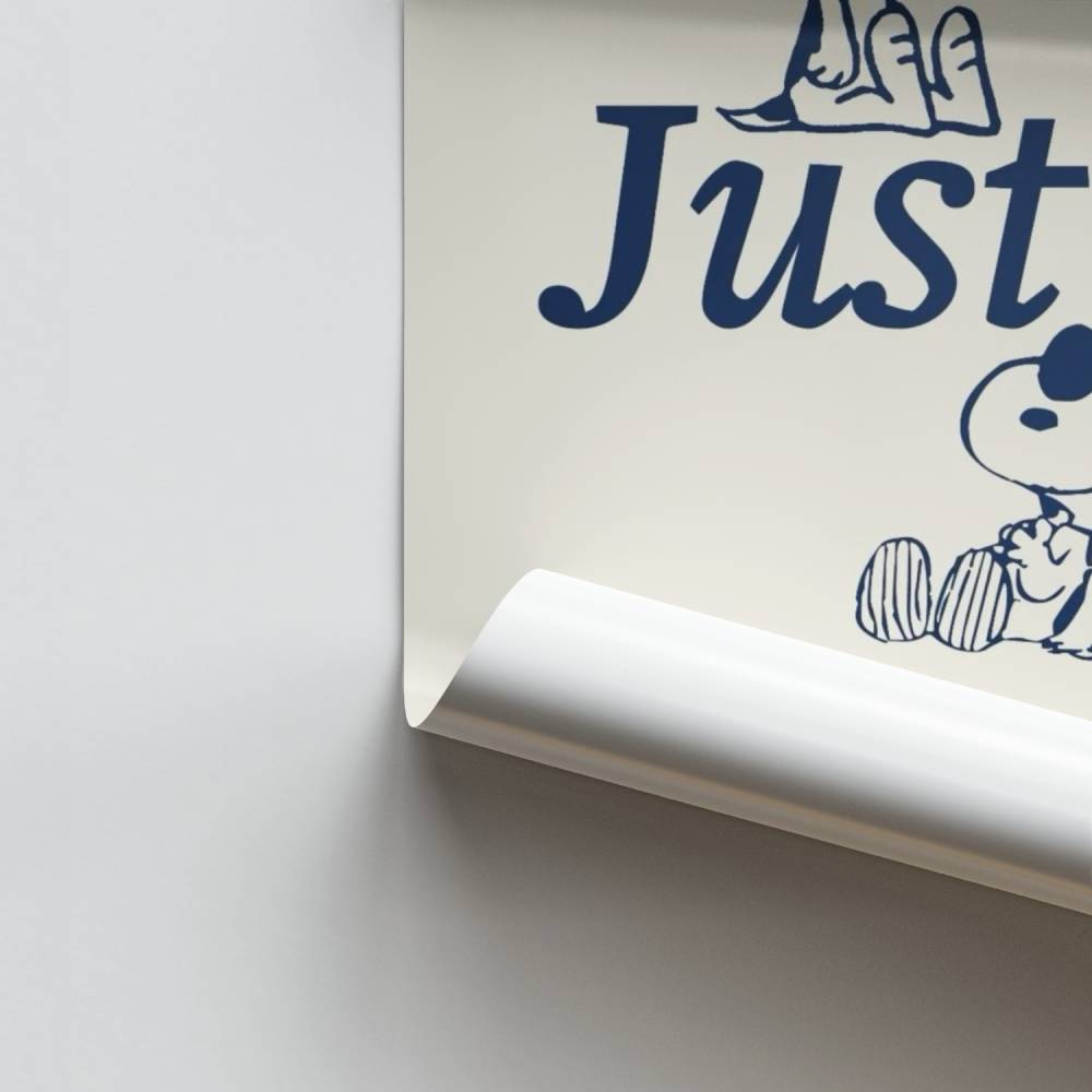 Poster Just A Girl Snoopy