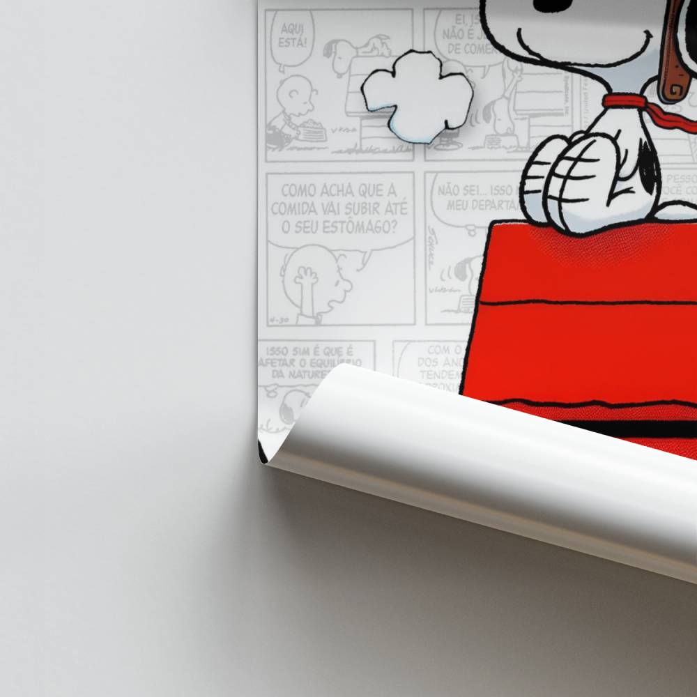 Poster Snoopy Aviateur