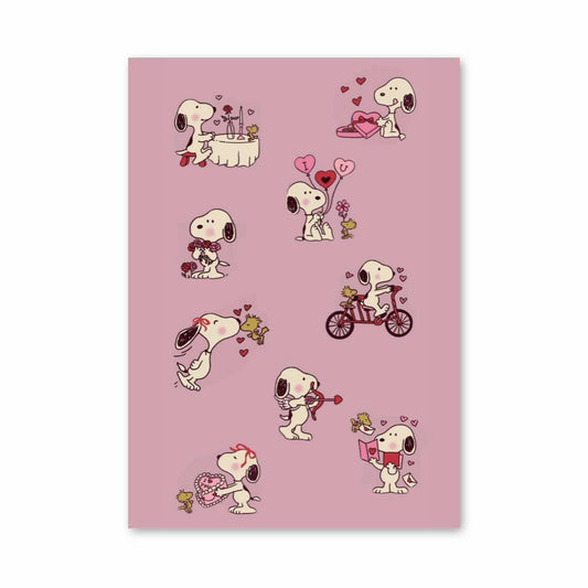 Poster Amour de Snoopy