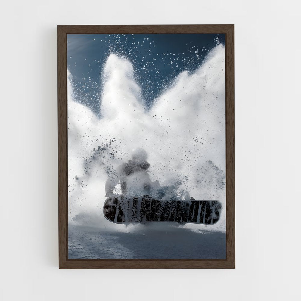 snowboard-1 cadre Bois foncé