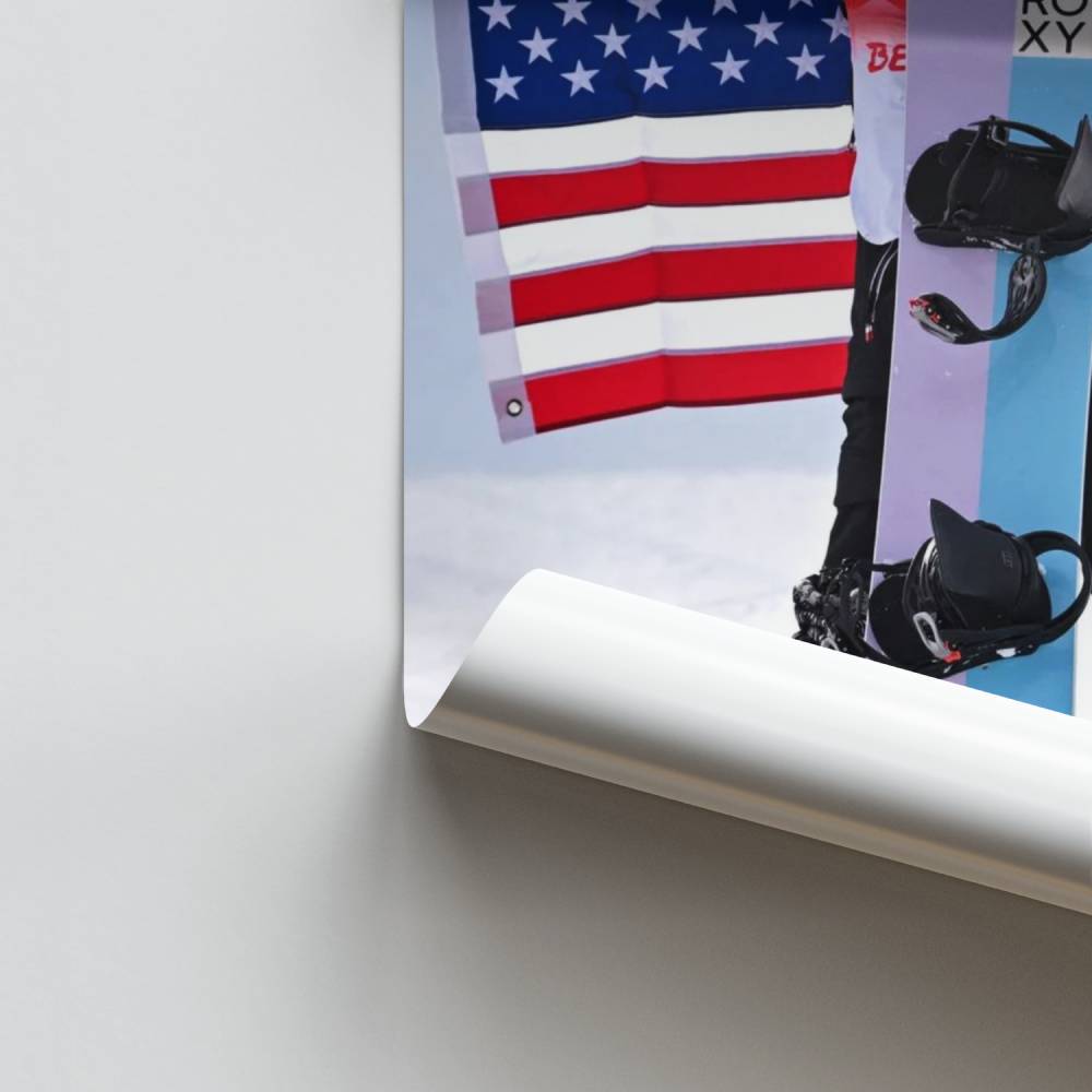 Poster Championne Snowboard