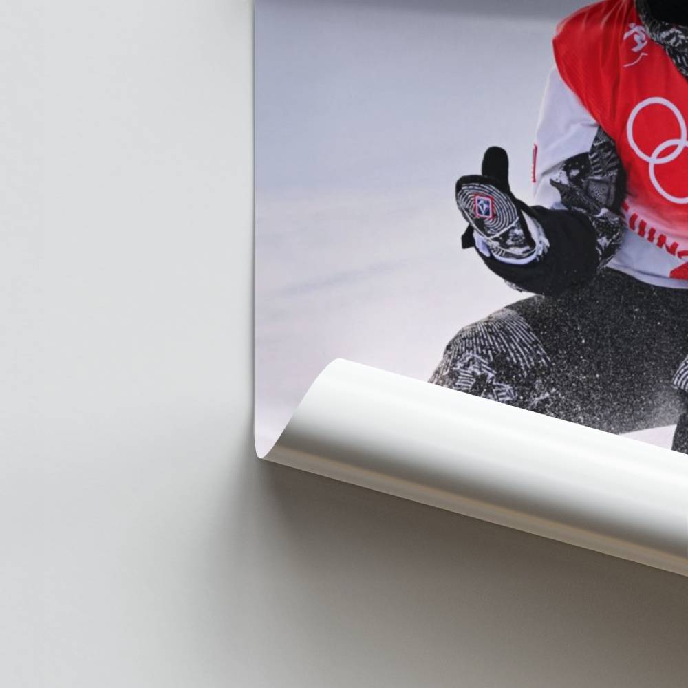 Poster Snowboard Gagnant