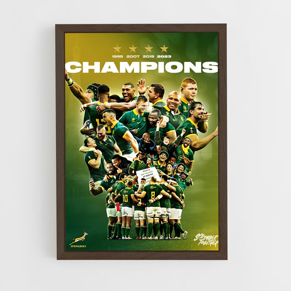 springboks-5 cadre Bois foncé