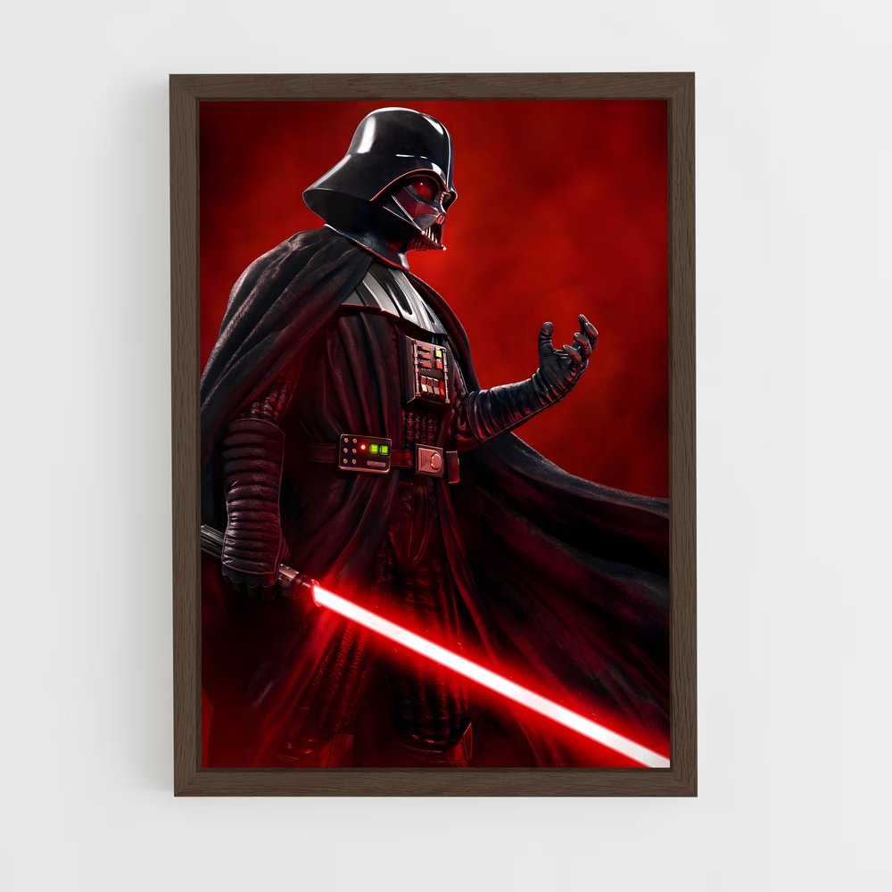 star-wars-24 cadre Bois foncé