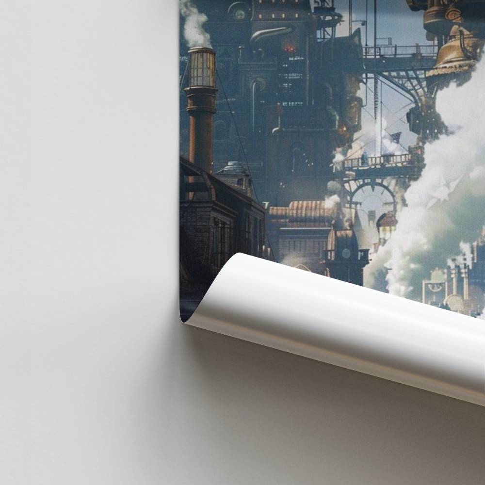 Poster Ville Mécanique