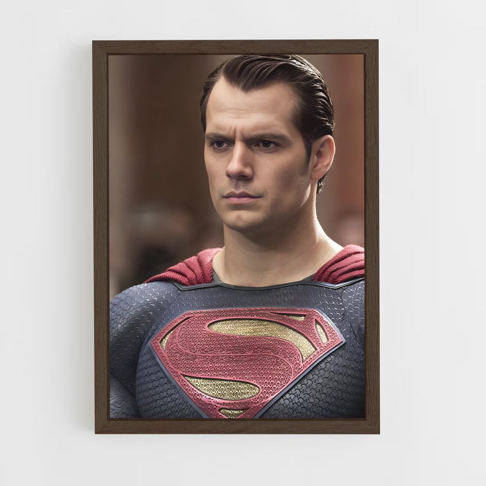 superman-4 cadre Bois foncé