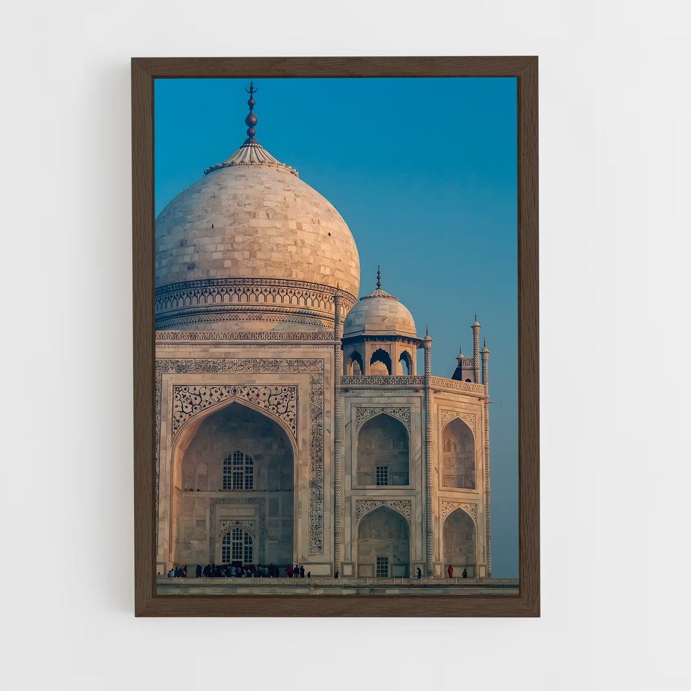 taj-mahal-9 cadre Bois foncé