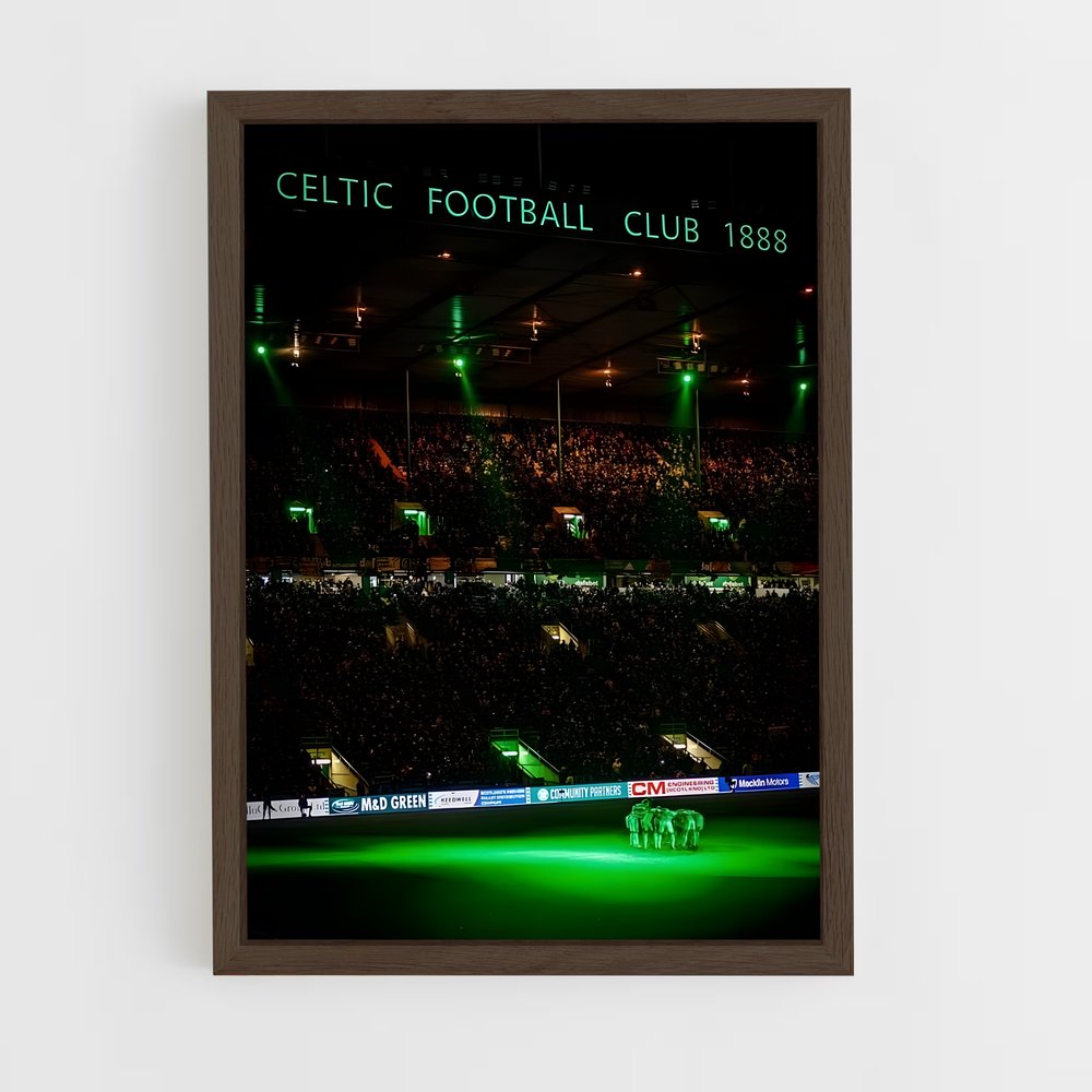 the-celtic-fc-6 cadre Bois foncé