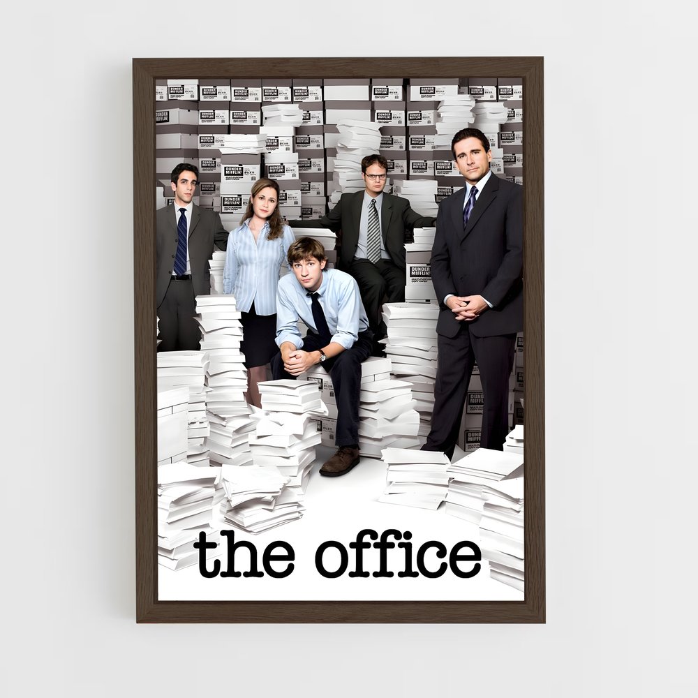 the-office-4 cadre Bois foncé
