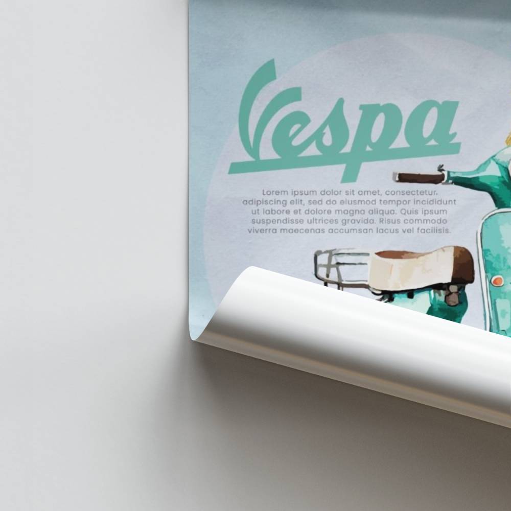 Poster Vespa Toscane