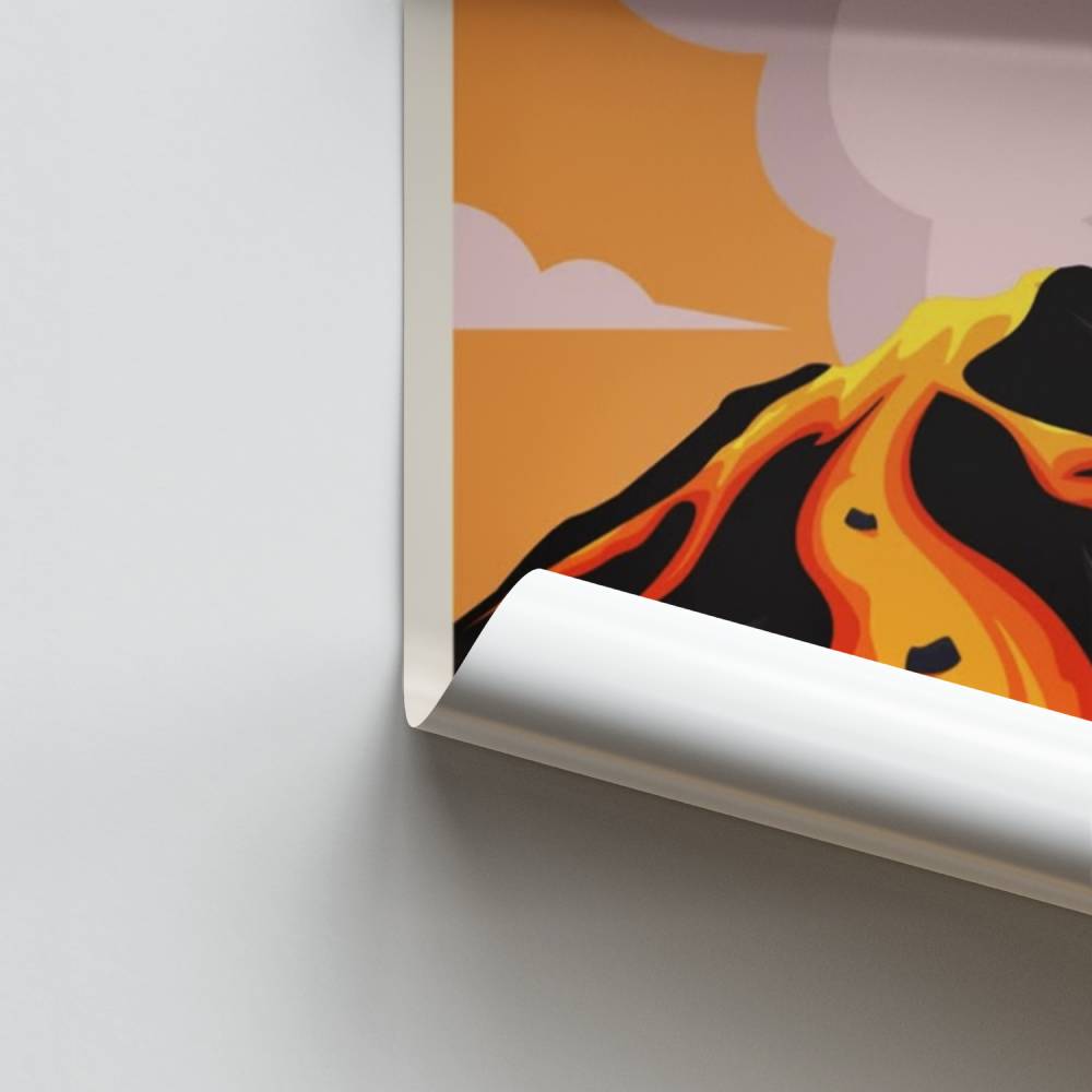 Poster Hawaiian Eruption