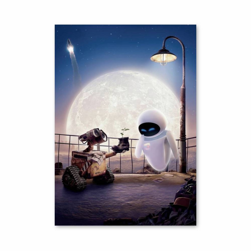 Poster Lune et Robot