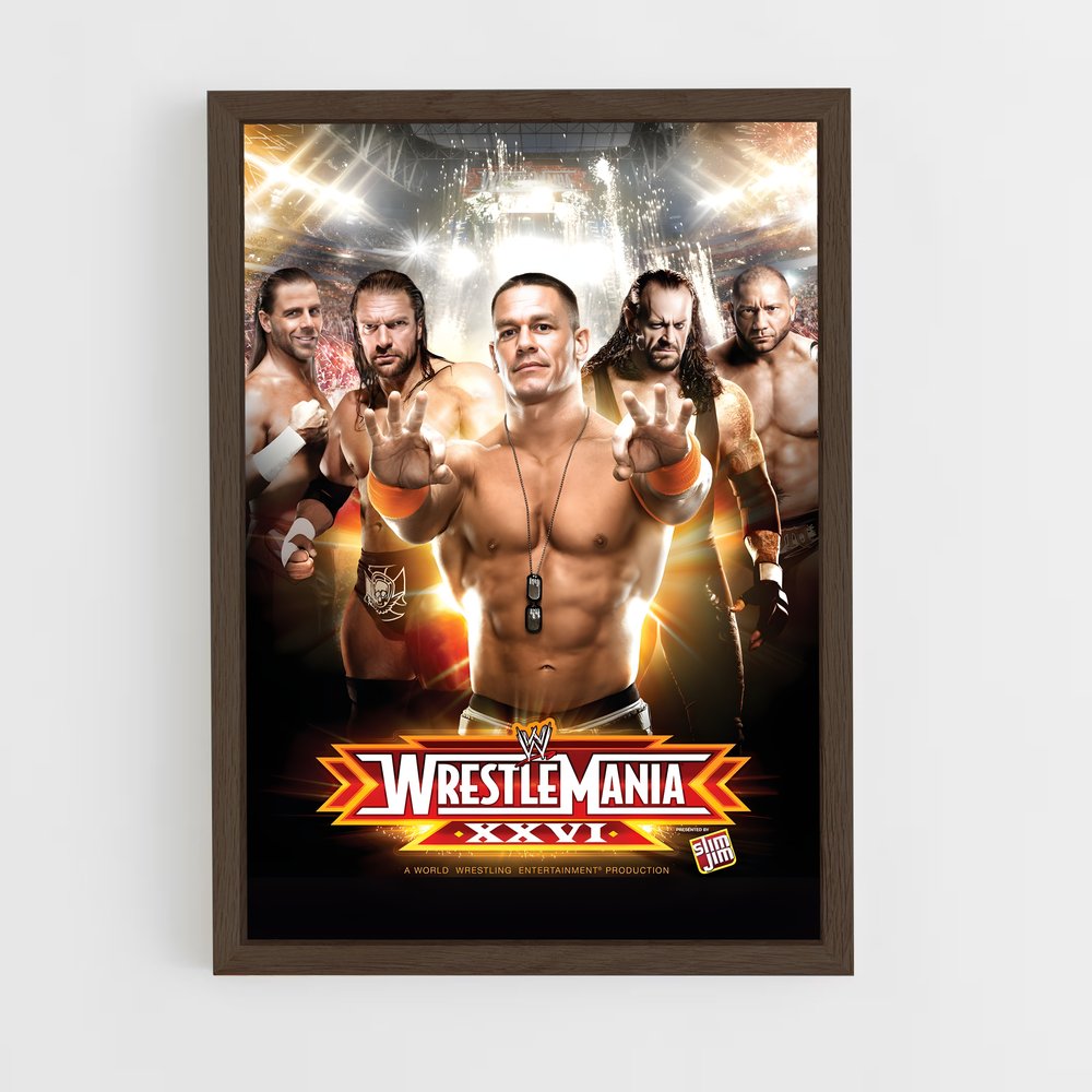 wwe-1 cadre Bois foncé