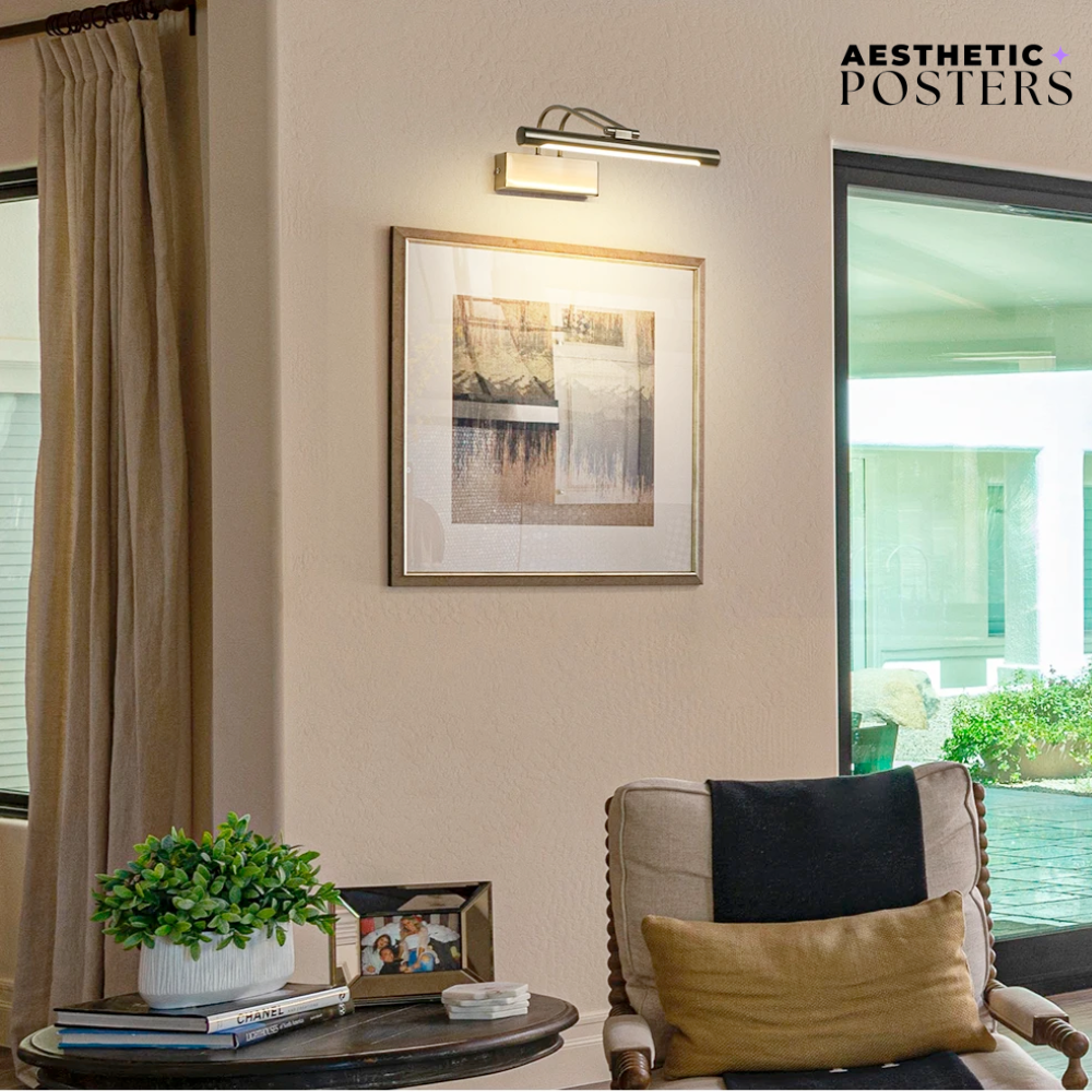 Lampe murale vintage LED pour poster