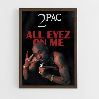2pac-1 cadre Bois foncé