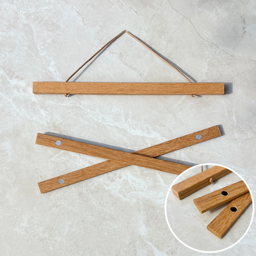 Porte-Poster Magnétique en Bois