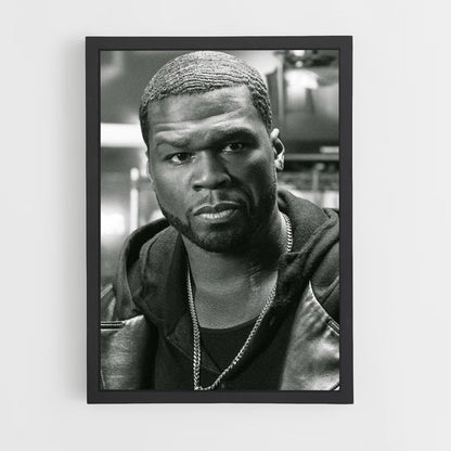 Poster 50cent Noir et Blanc