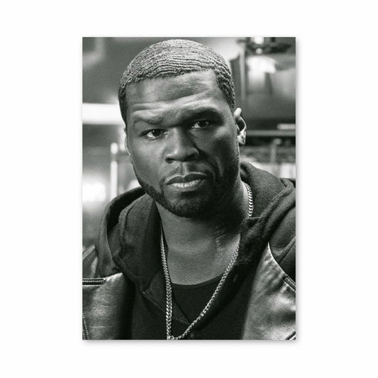 Poster 50cent Noir et Blanc