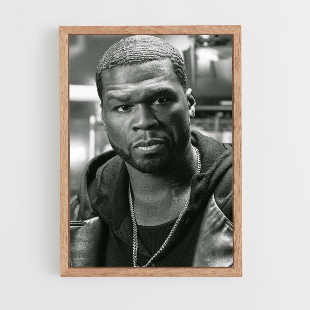 Poster 50cent Noir et Blanc