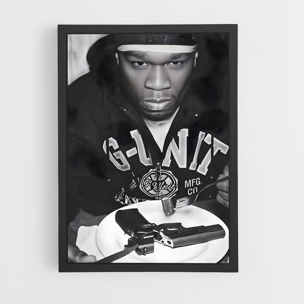 50cent-6 cadre Noir