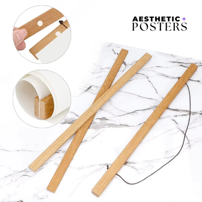 Porte-Poster Magnétique en Bois