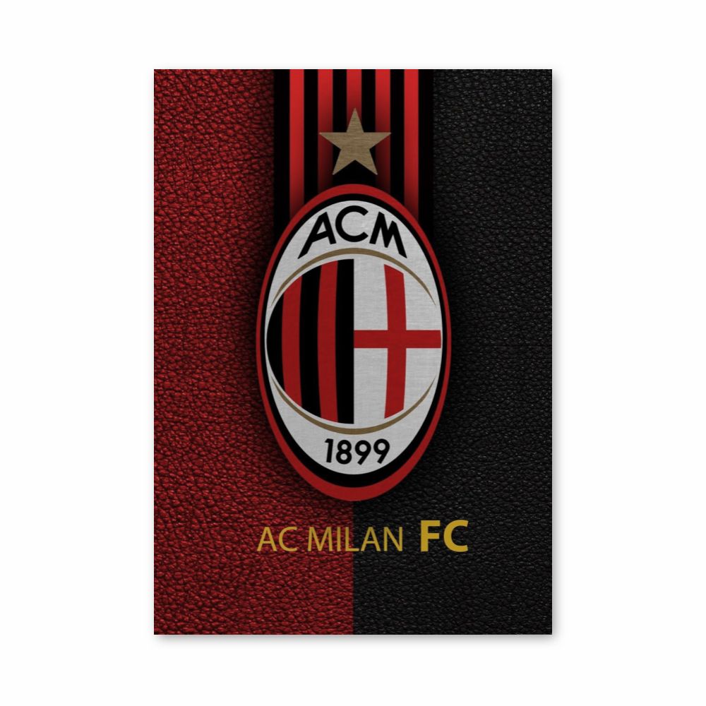 Poster Logo Milan AC