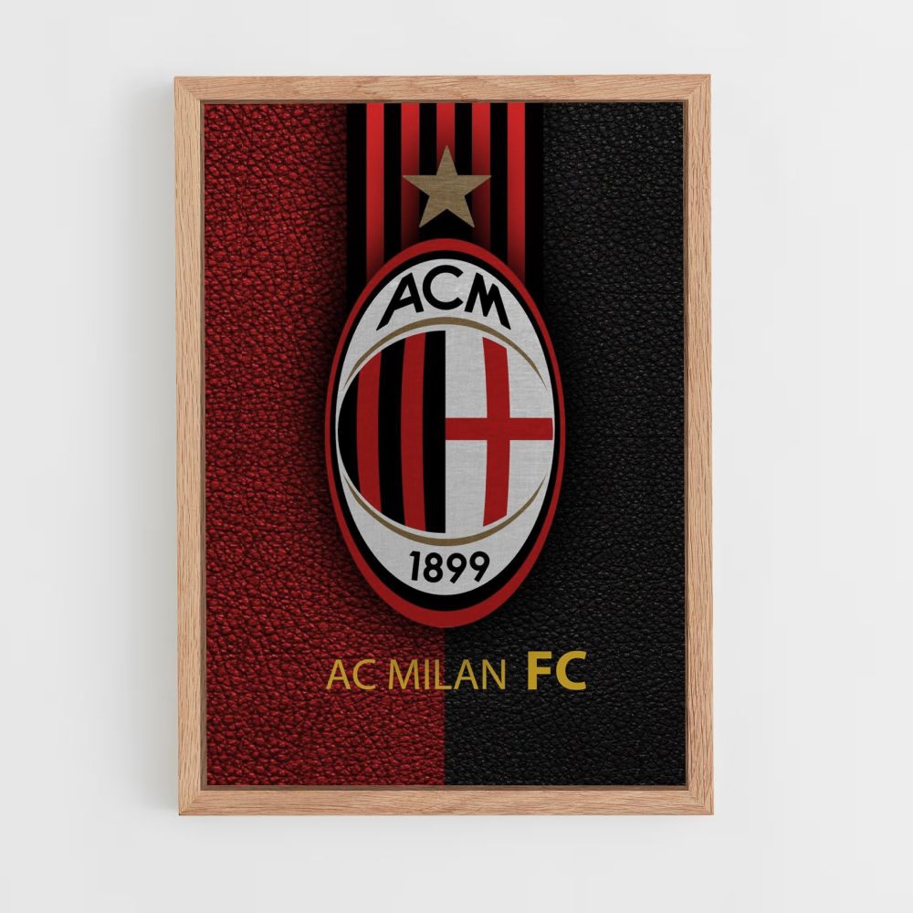 Poster Logo Milan AC