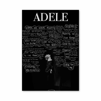 Poster Adele Paroles