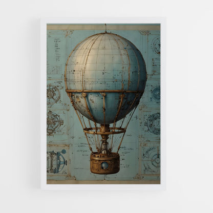 air-balloon-1 cadre Blanc