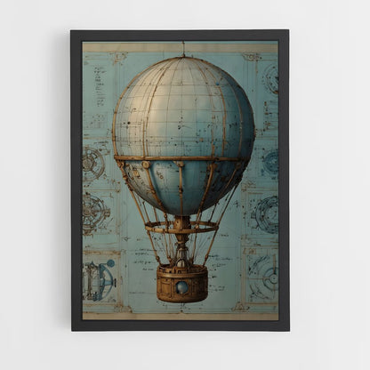 air-balloon-1 cadre Noir