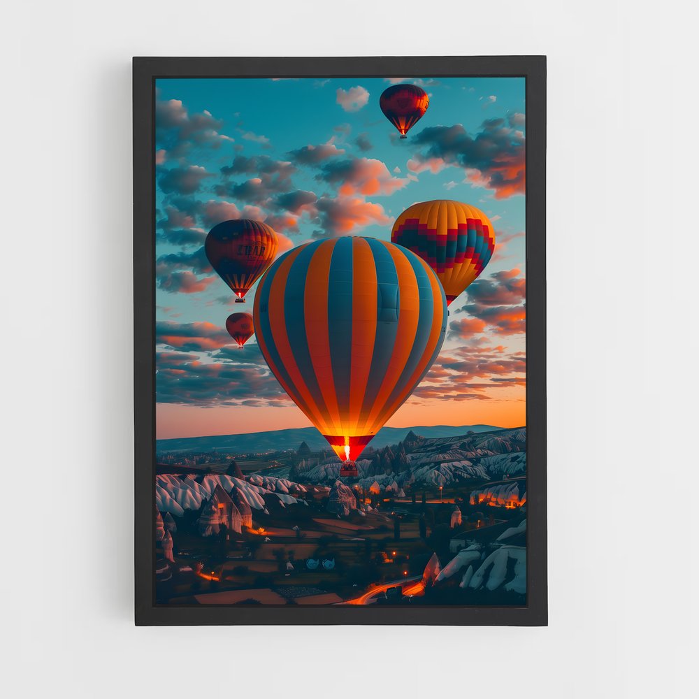 air-balloon-9 cadre Noir