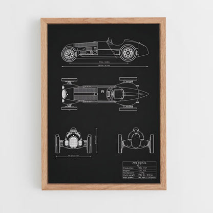 alfa-romeo-6 cadre Bois clair