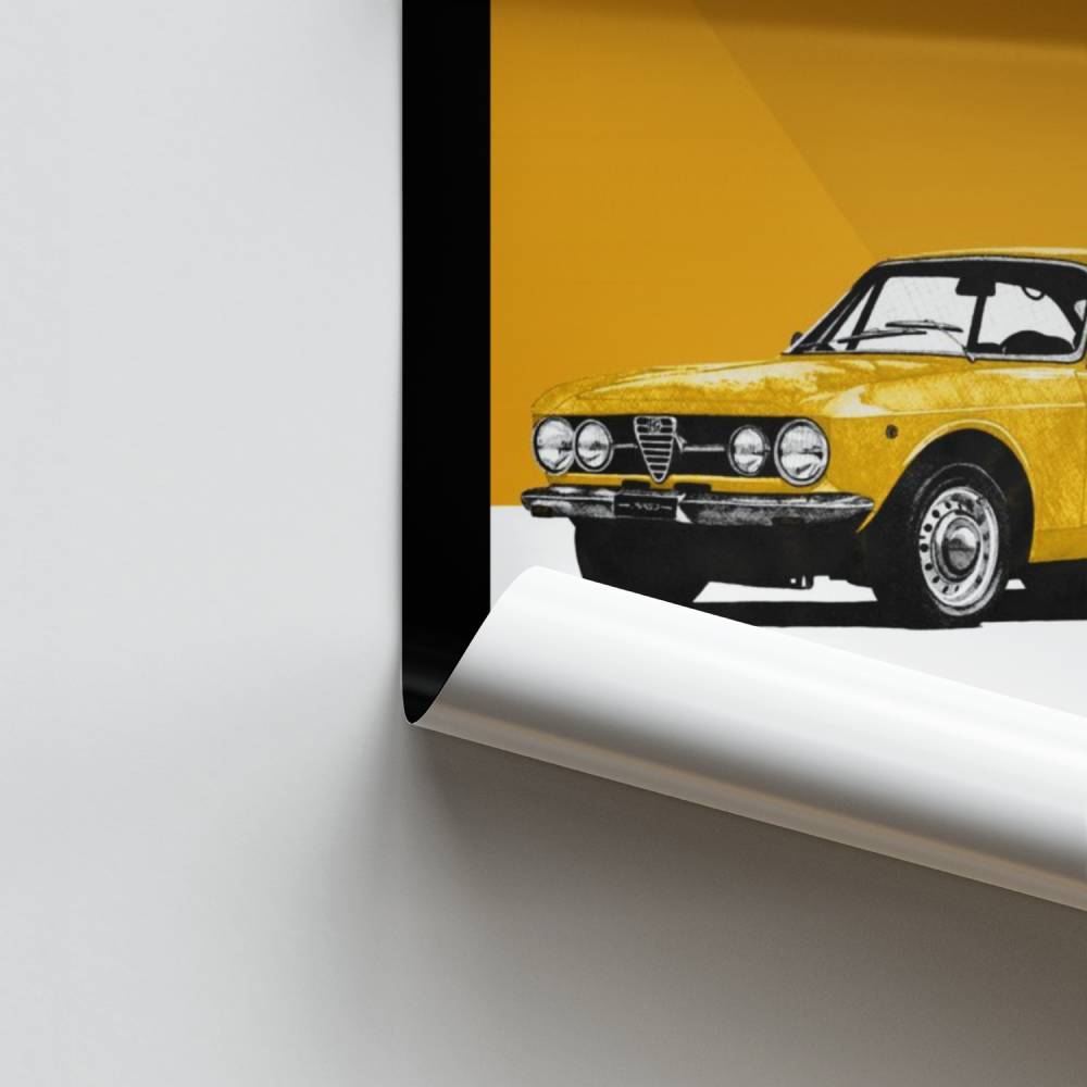 Poster Alfa Romeo Jaune