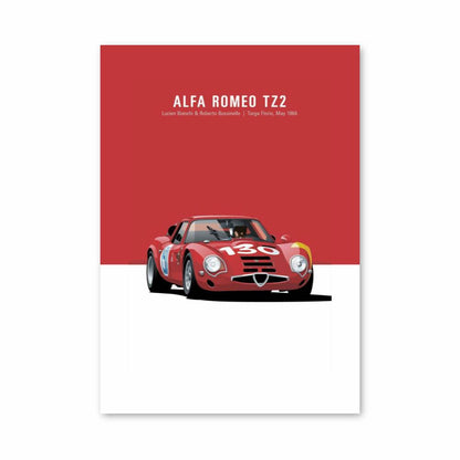 Poster Alfa Romeo TZ2