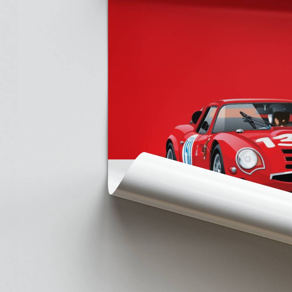 Poster Alfa Romeo TZ2