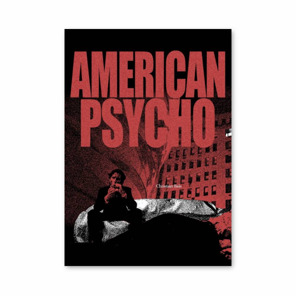 Poster American Psycho Rouge