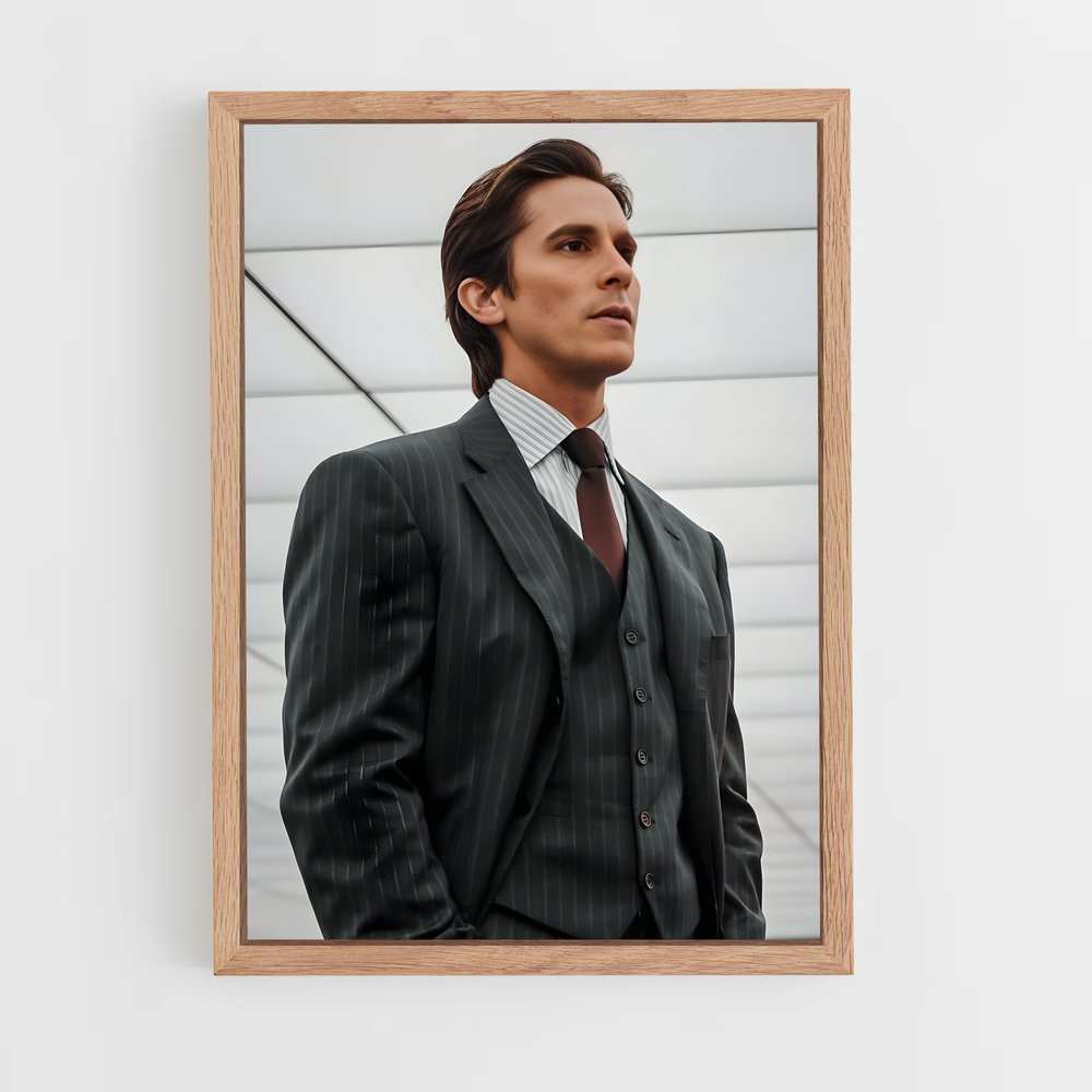 american-psycho-8 cadre Bois clair