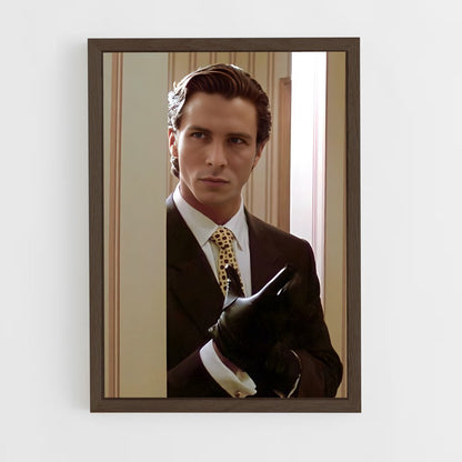 american-psycho-9 cadre Bois foncé