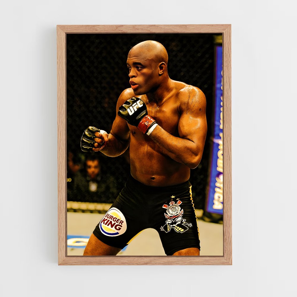 anderson-silva-2 cadre Bois clair