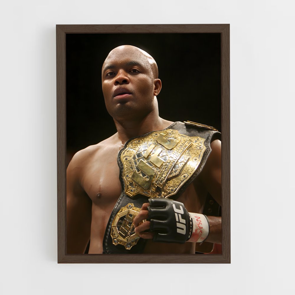 anderson-silva-5 cadre Bois foncé