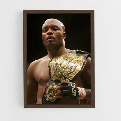anderson-silva-5 cadre Bois foncé