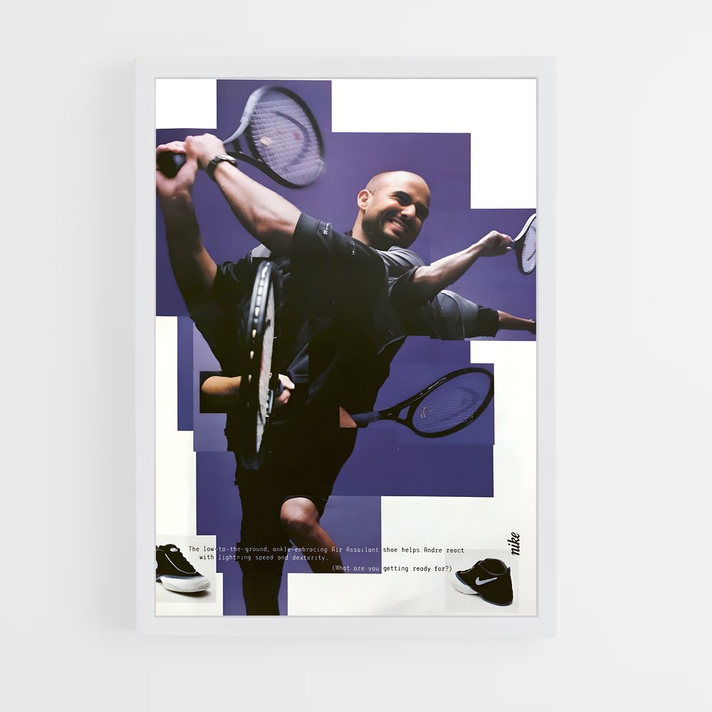 andre-agassi-10 cadre Blanc