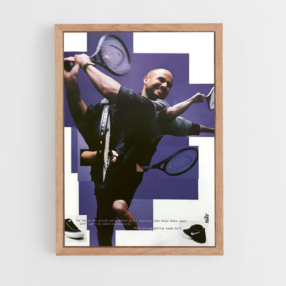 andre-agassi-10 cadre Bois clair