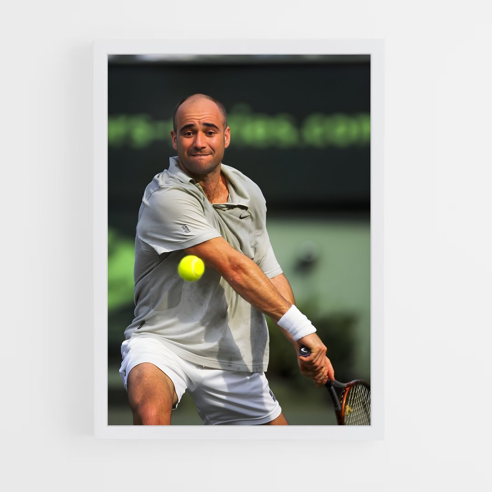 andre-agassi-4 cadre Blanc