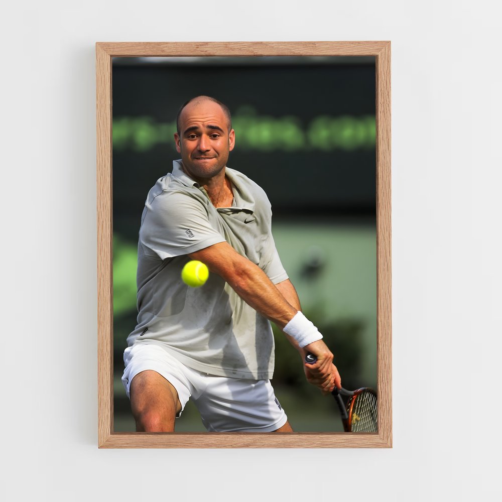 andre-agassi-4 cadre Bois clair